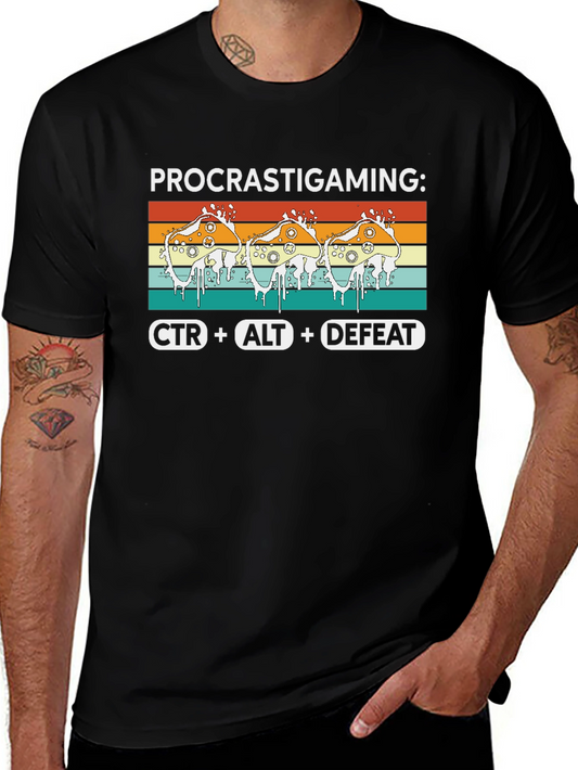 Procrastigaming T-Shirt: Gamer Humor Tee