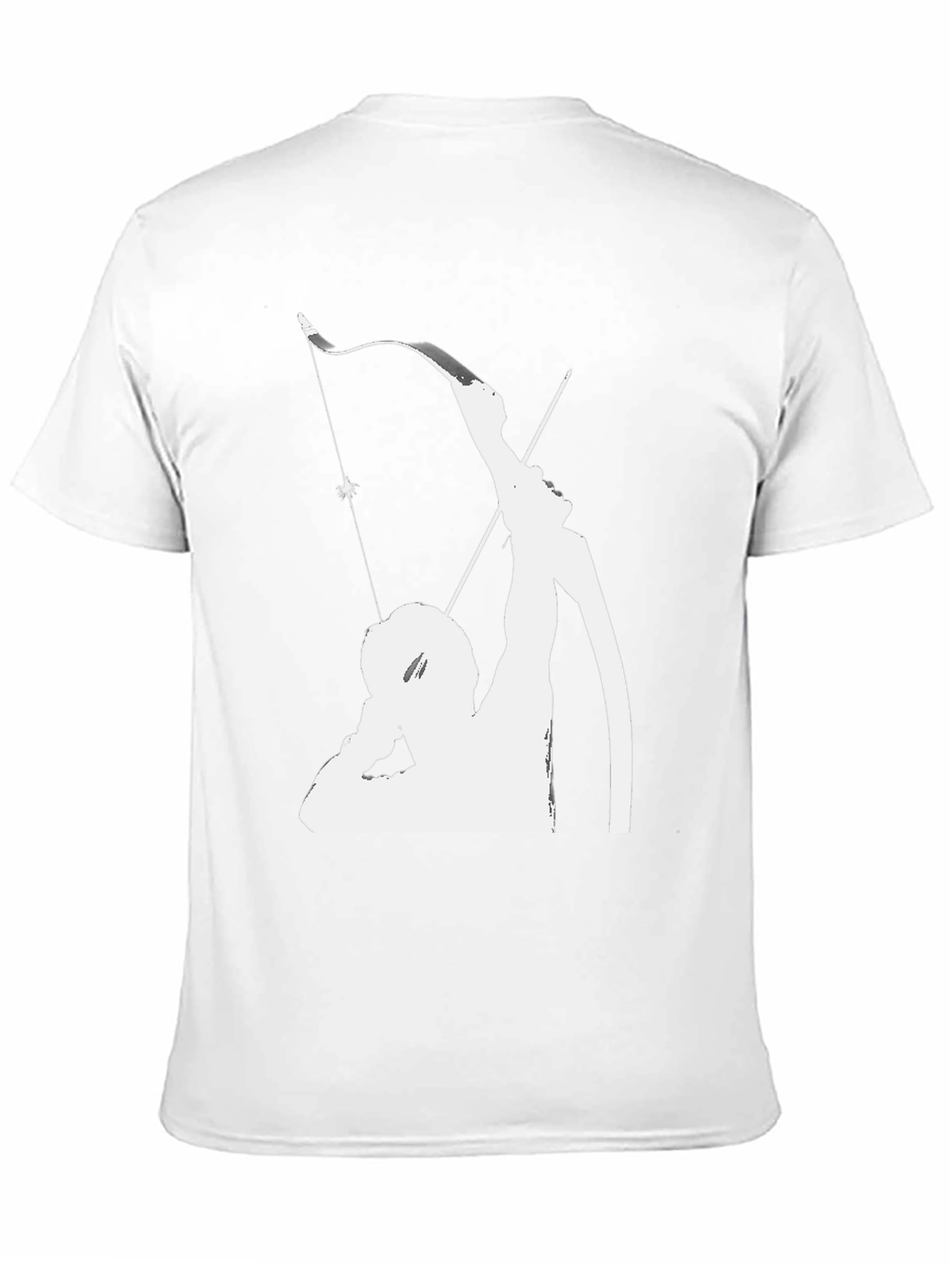 Archer Graphic Tee - Black Cotton Shirt