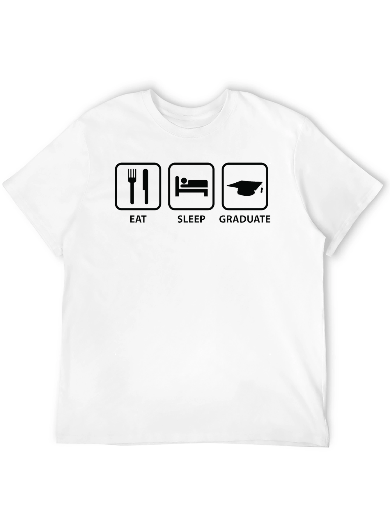Eat Sleep Graduate Black T-Shirt
