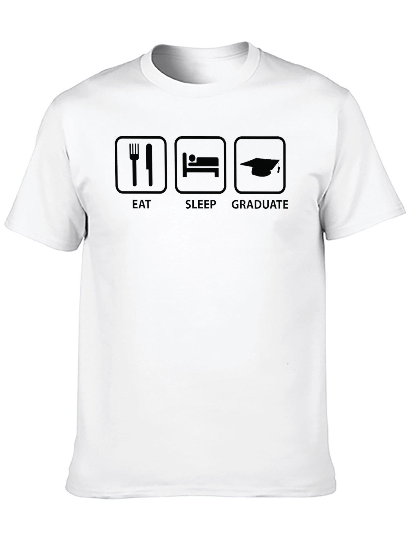 Eat Sleep Graduate Black T-Shirt