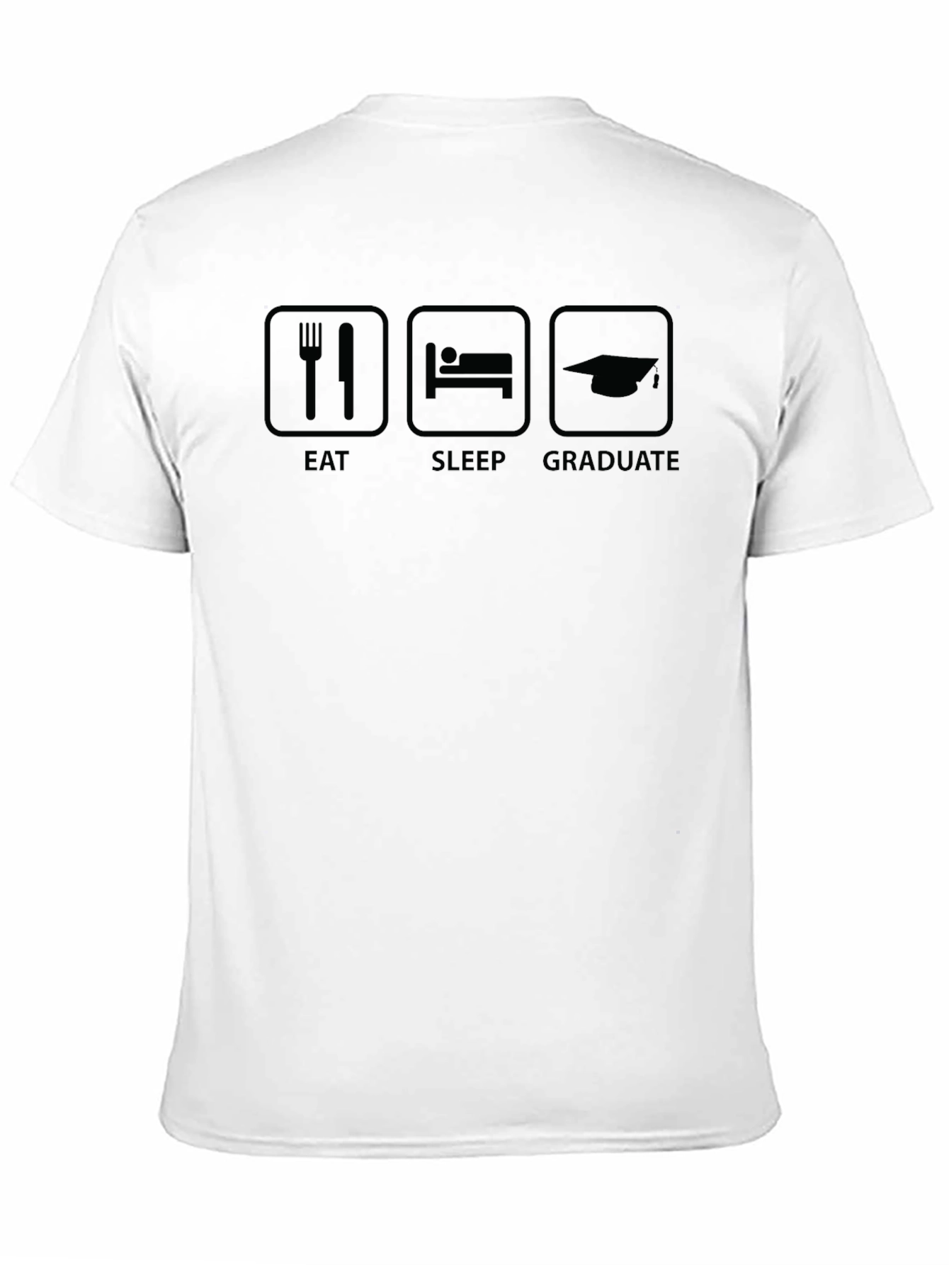 Eat Sleep Graduate Black T-Shirt