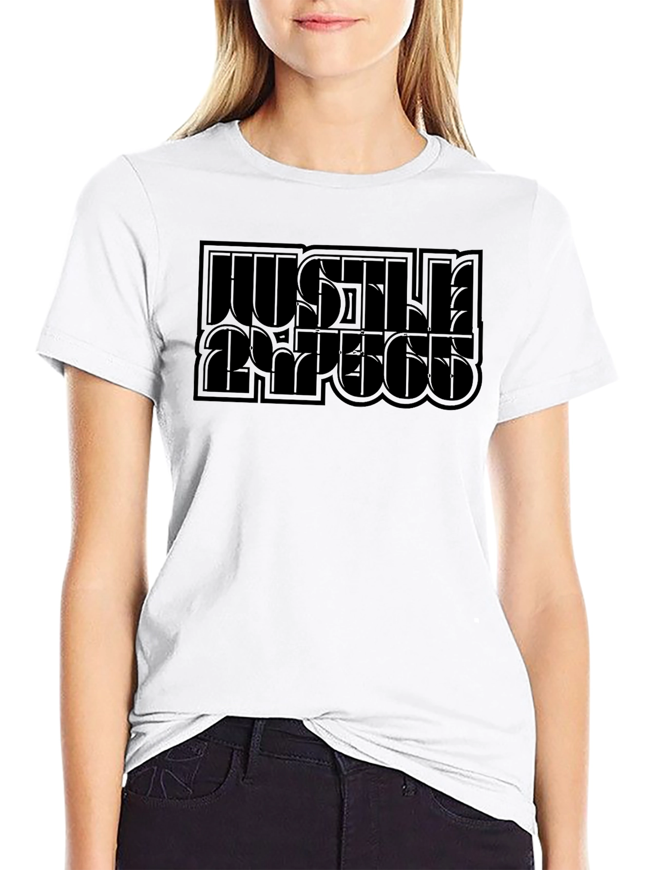 Hustle Repeat Black Graphic Tee