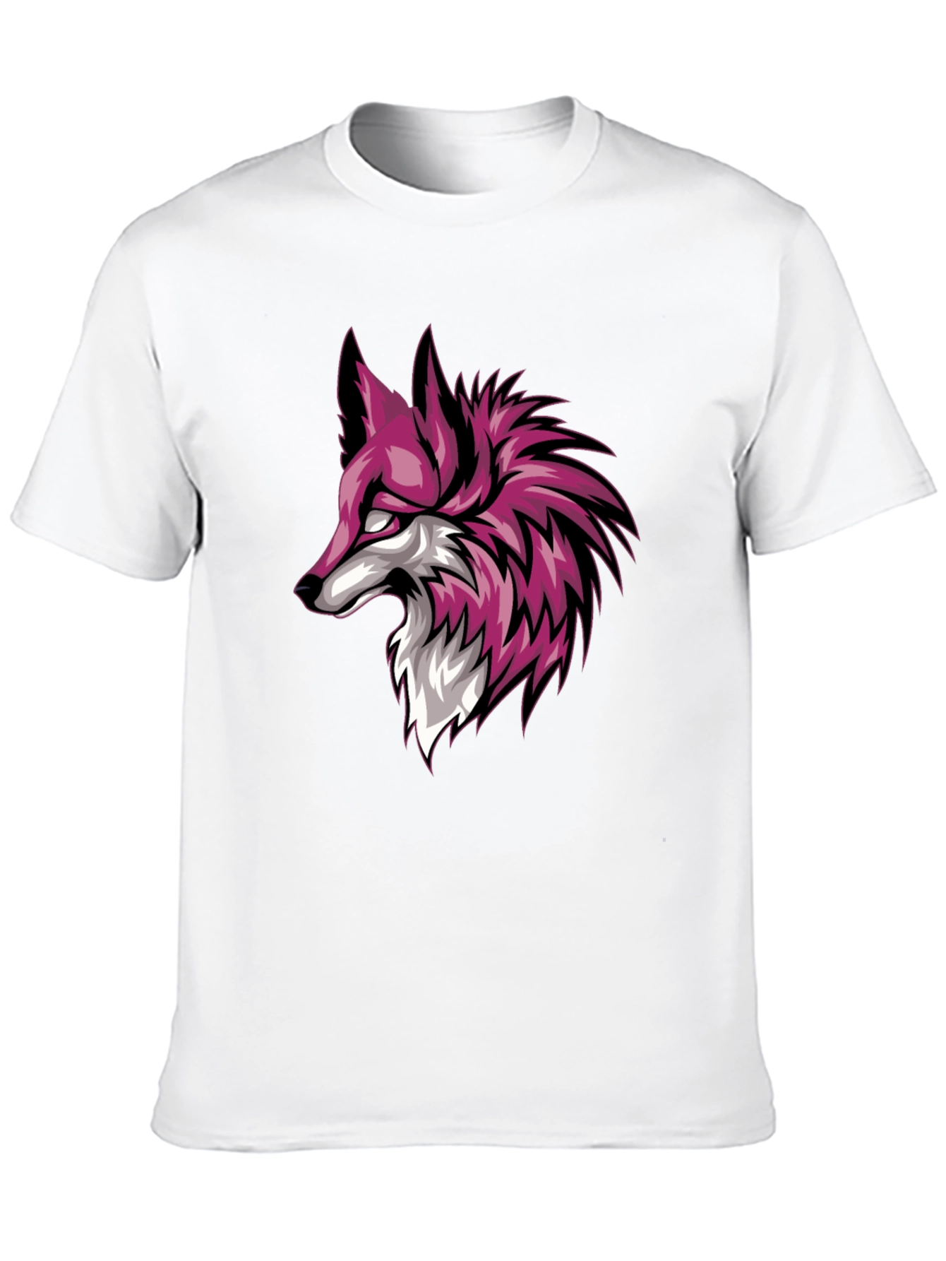 Black T-Shirt with Fox Graphic