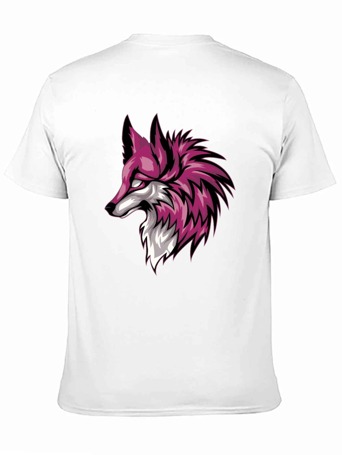 Black T-Shirt with Fox Graphic
