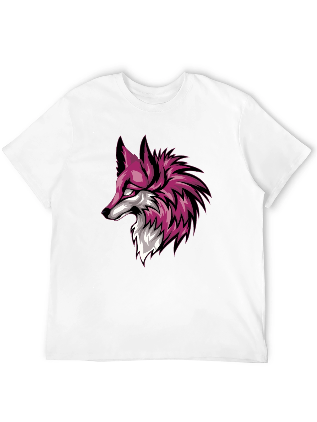 Black T-Shirt with Fox Graphic