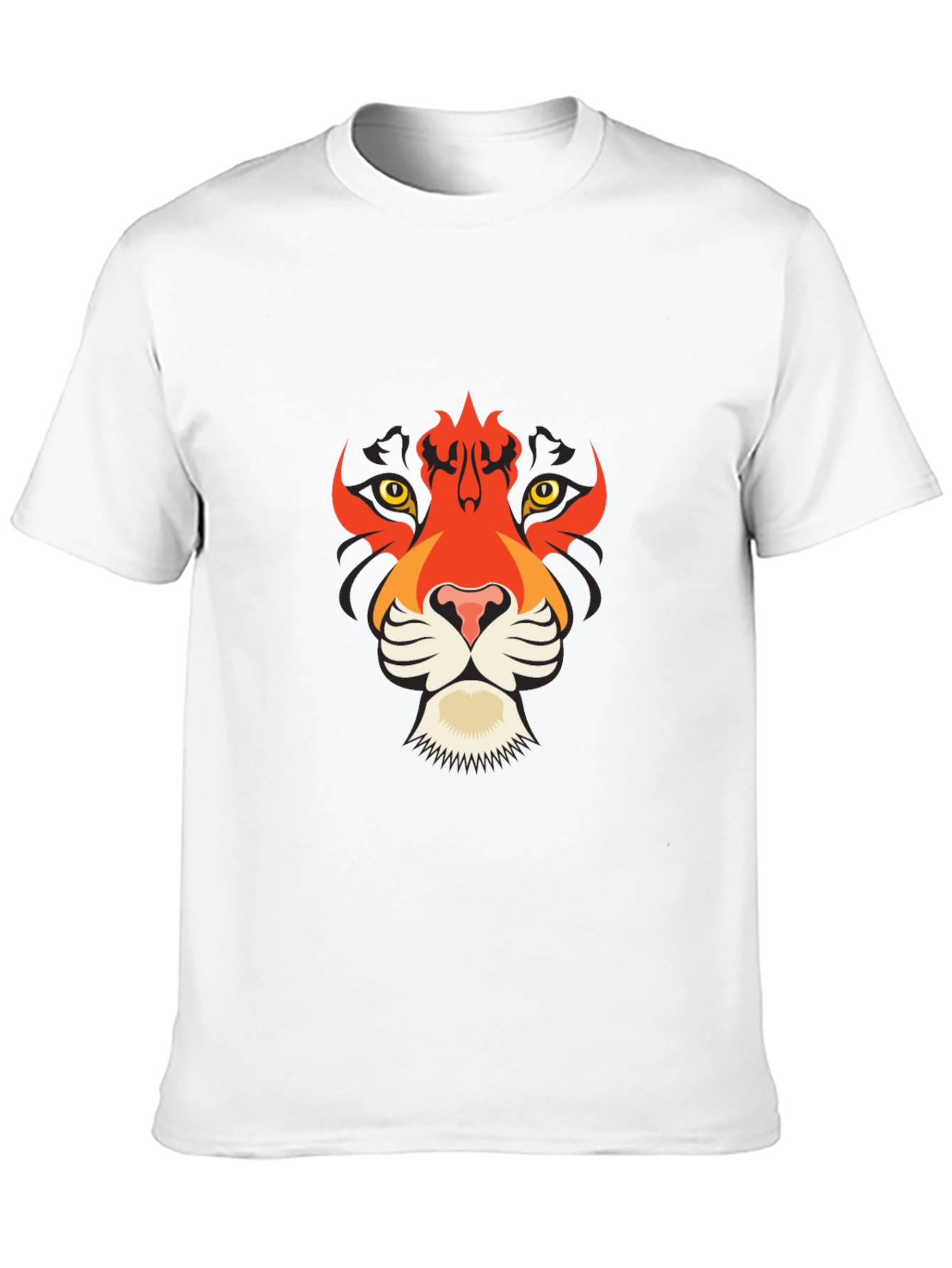 Bold Black T-Shirt with Tiger Graphic