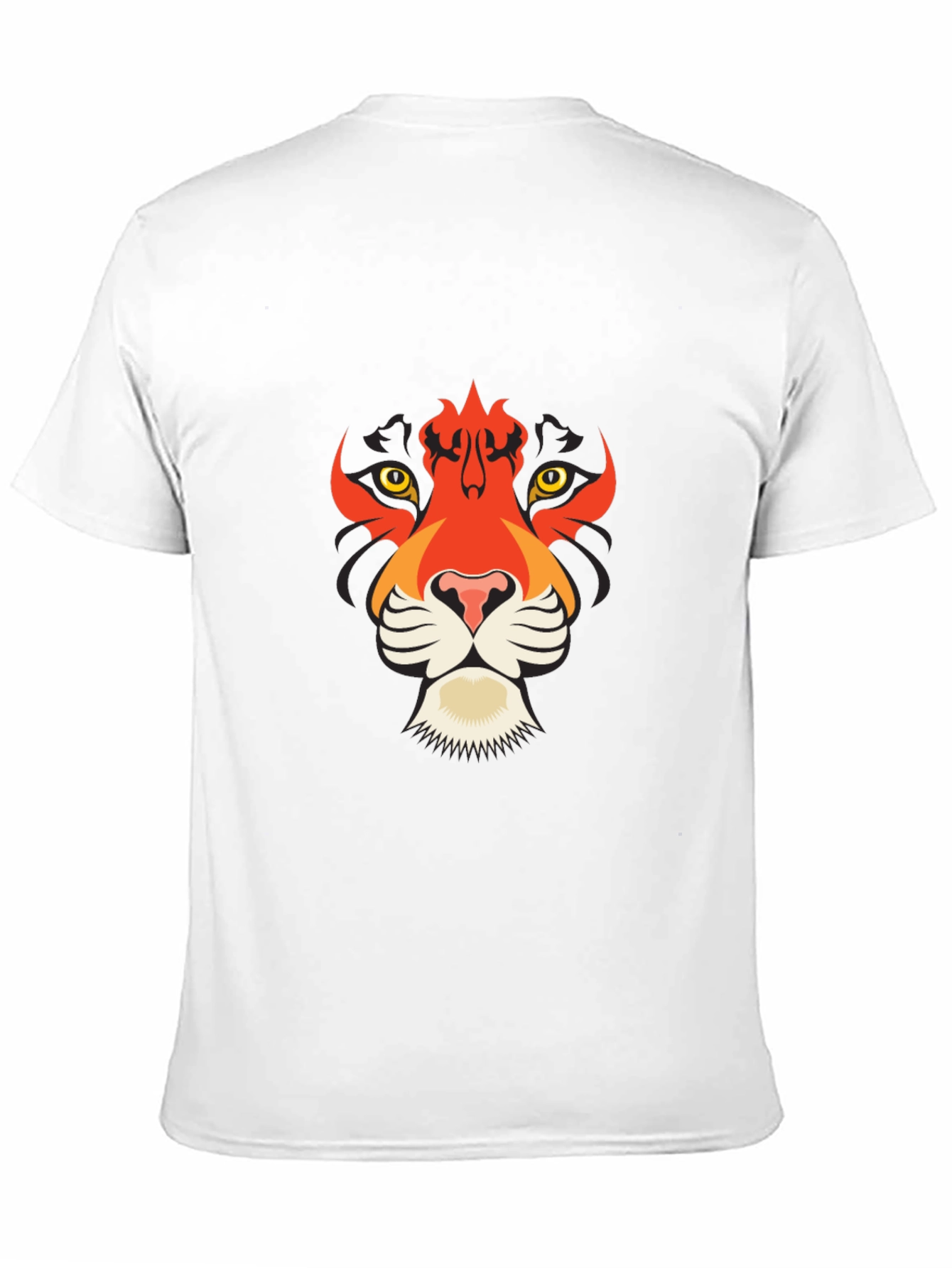 Bold Black T-Shirt with Tiger Graphic