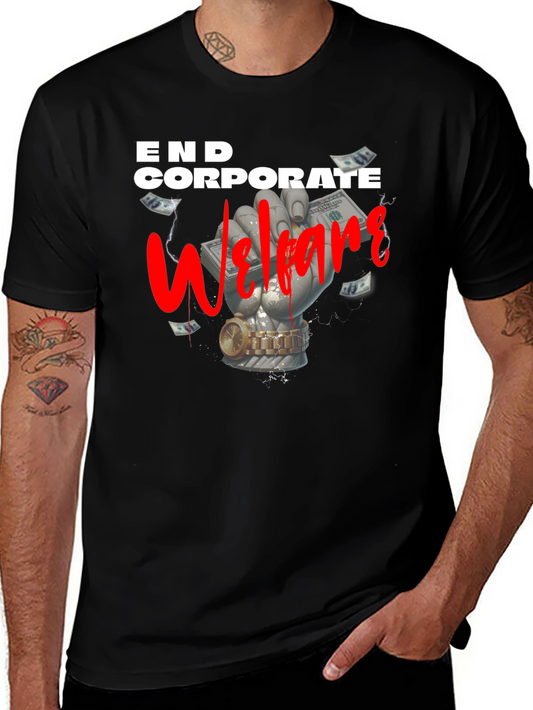 End Corporate Welfare Graphic Tee - Black