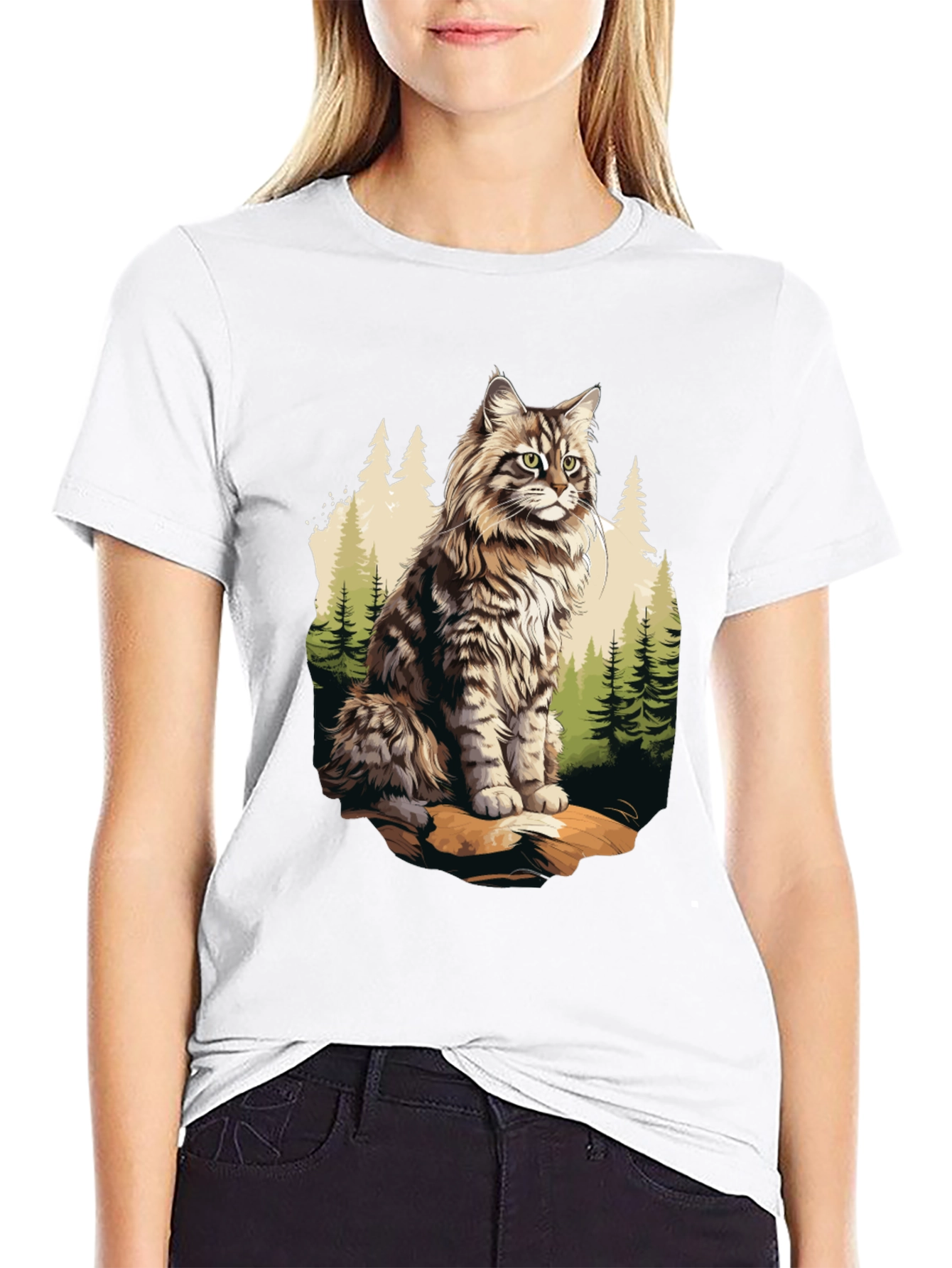 Cat in the Woods Graphic Tee