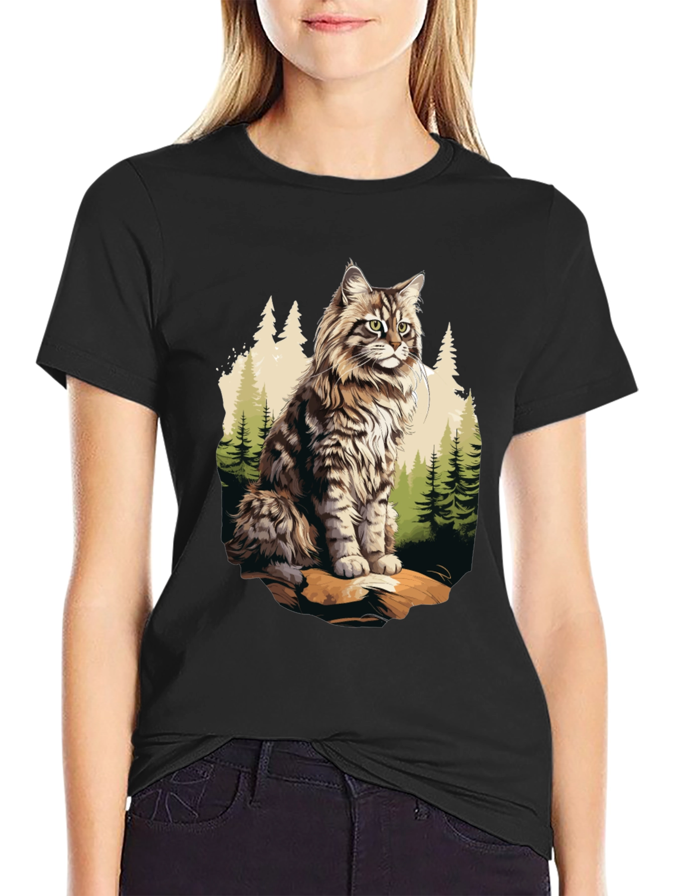 Cat in the Woods Graphic Tee
