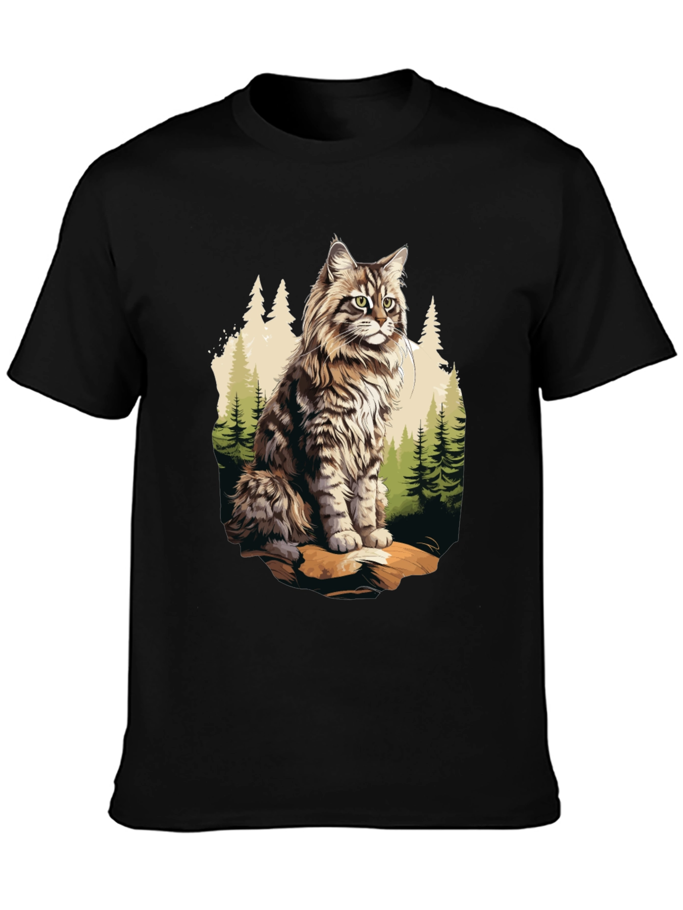 Cat in the Woods Graphic Tee
