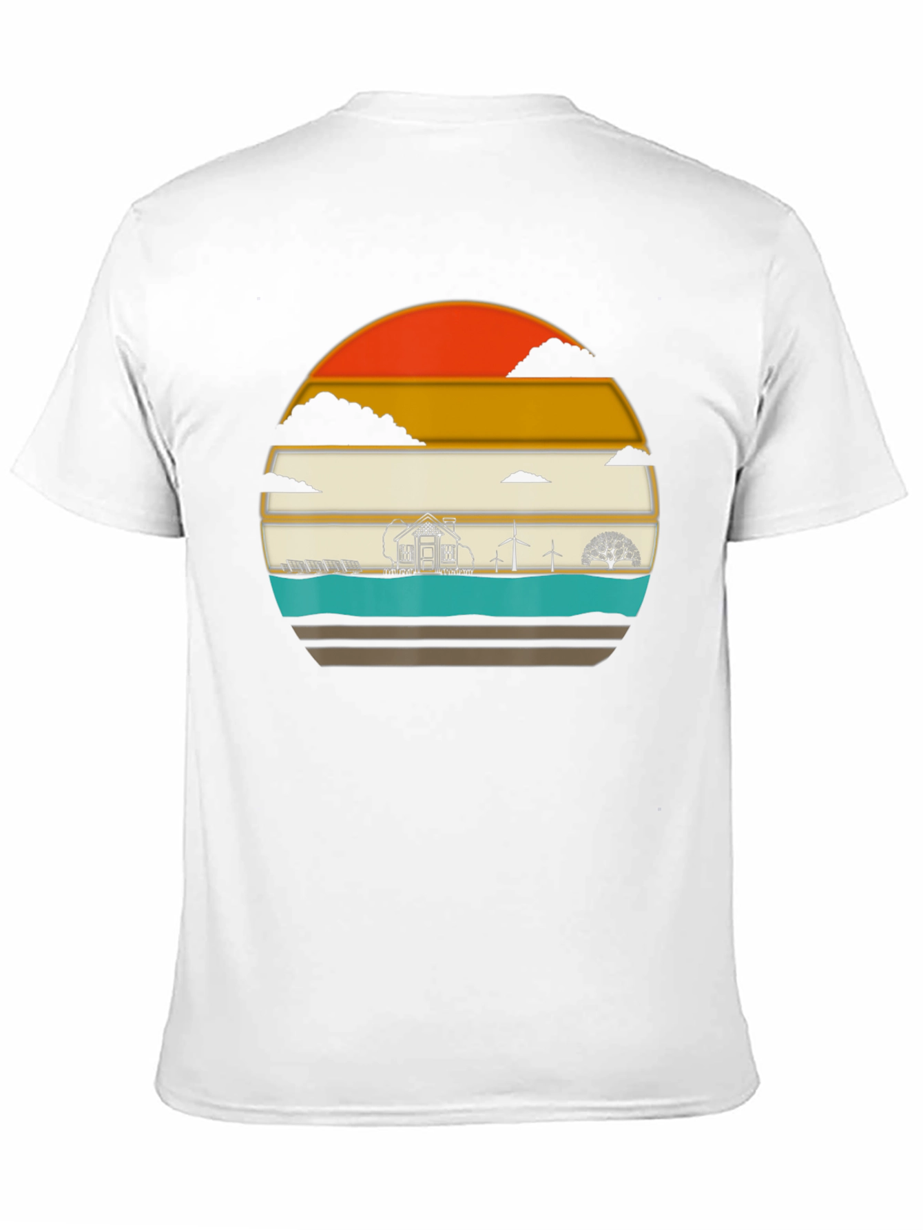 Eco-Friendly T-Shirt: Solar & Wind Power