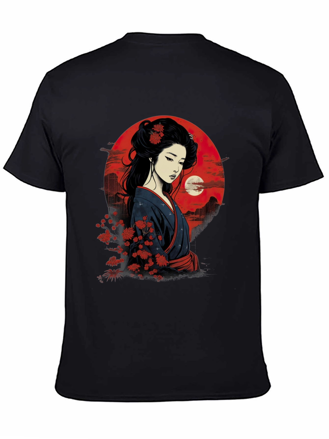 Geisha Art T-Shirt - Japanese Style Graphic Tee