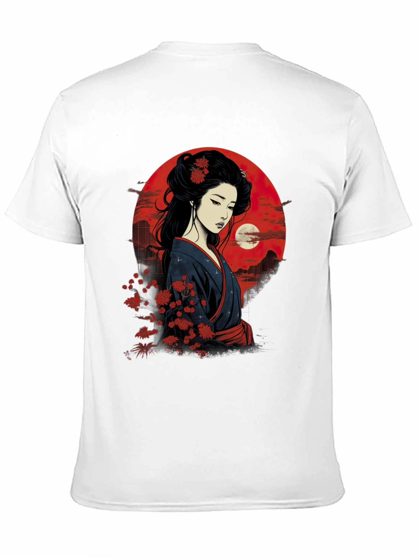 Geisha Art T-Shirt - Japanese Style Graphic Tee