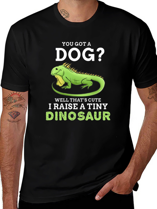 I Raise A Tiny Dinosaur T-Shirt Reptile Lover Tee