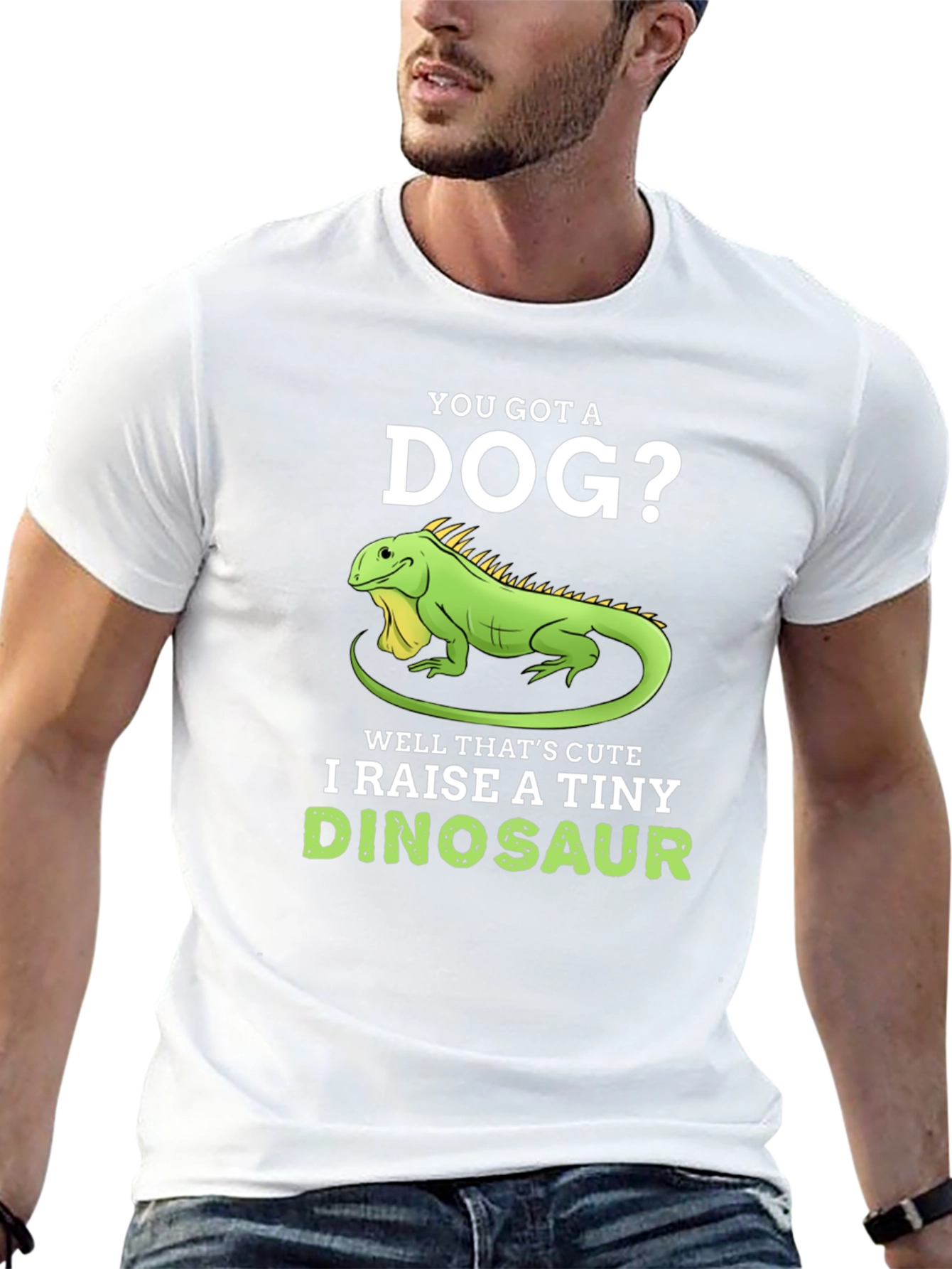 I Raise A Tiny Dinosaur T-Shirt Reptile Lover Tee