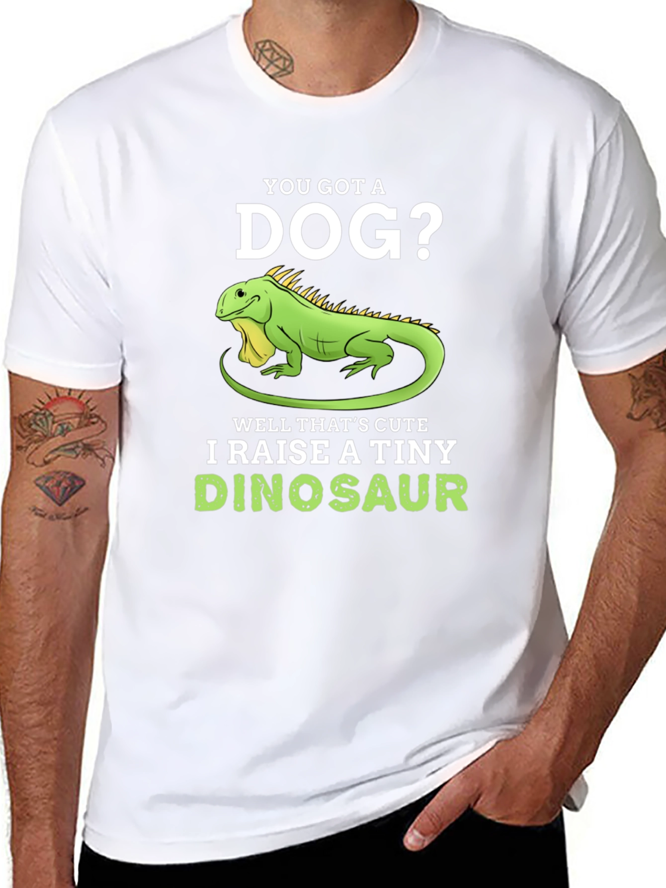 I Raise A Tiny Dinosaur T-Shirt Reptile Lover Tee
