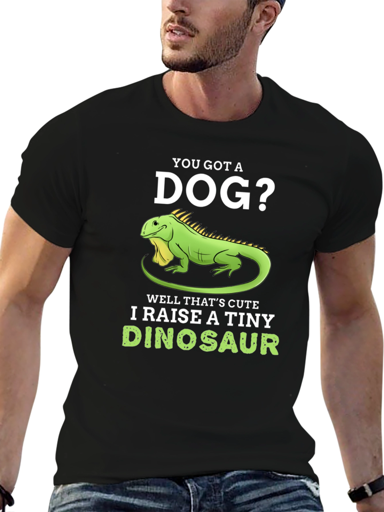 I Raise A Tiny Dinosaur T-Shirt Reptile Lover Tee