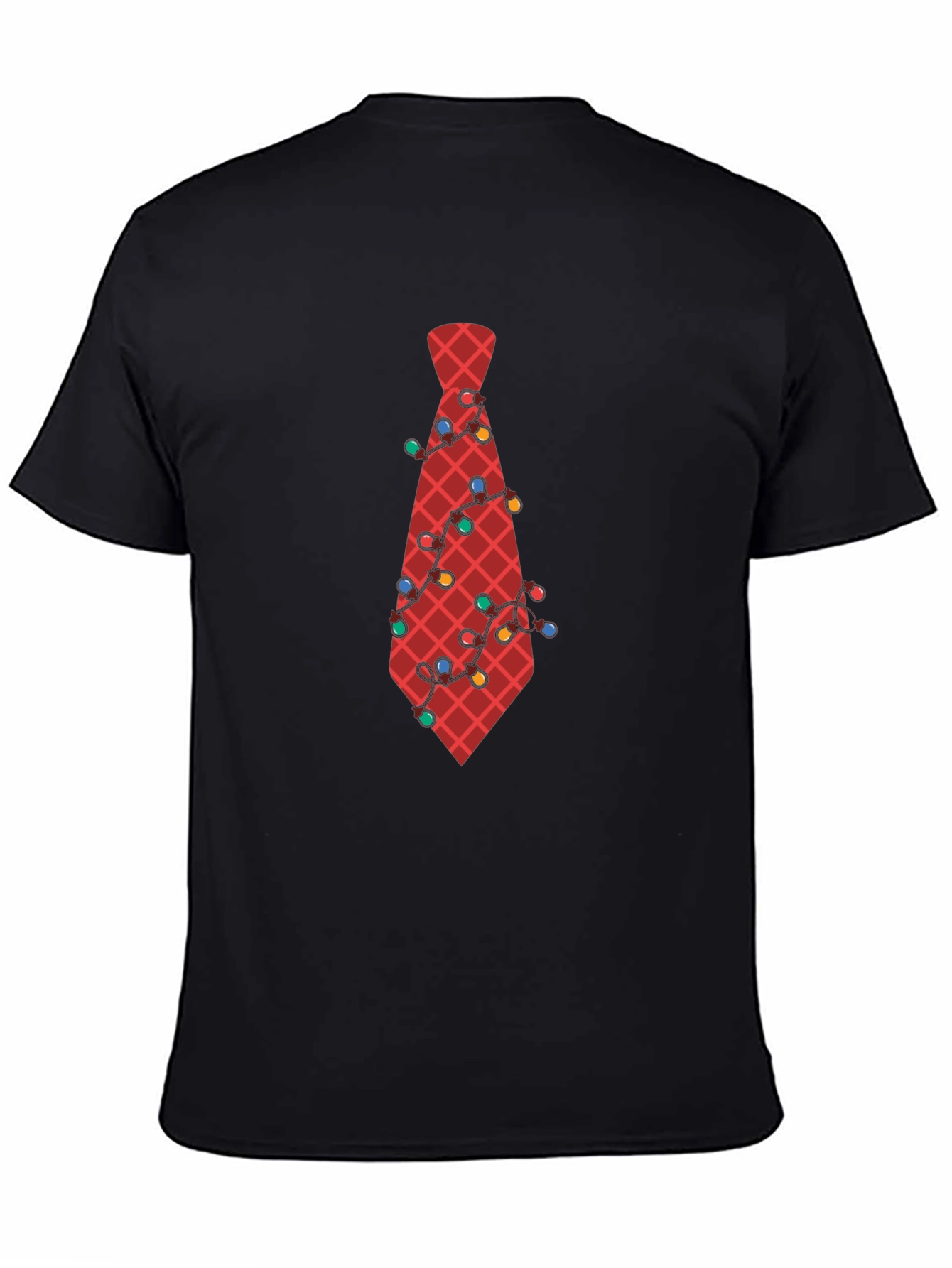 Festive Tie Graphic Tee - Holiday Party Ready!