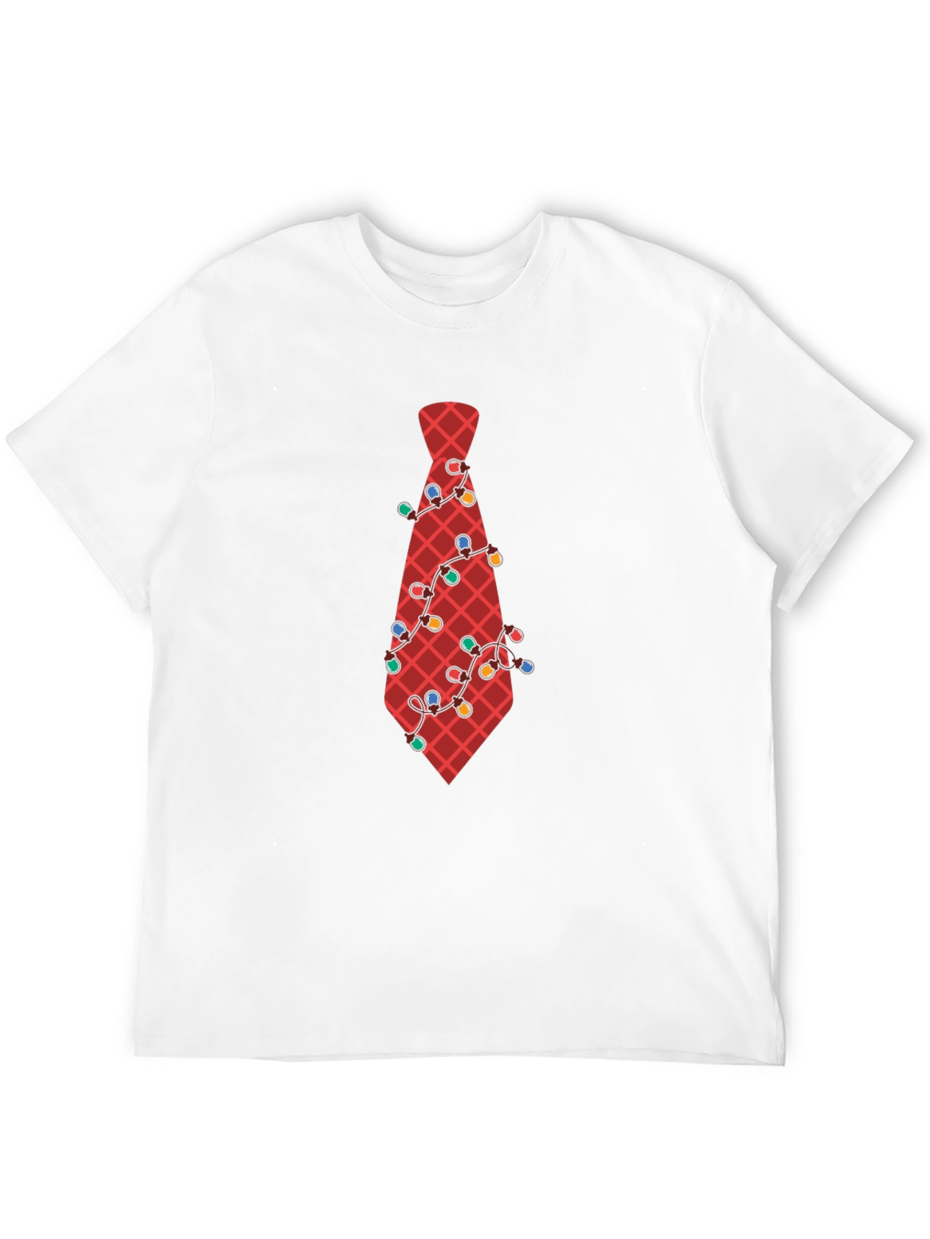 Festive Tie Graphic Tee - Holiday Party Ready!