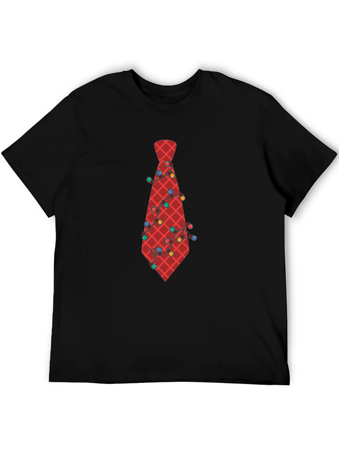 Festive Tie Graphic Tee - Holiday Party Ready!