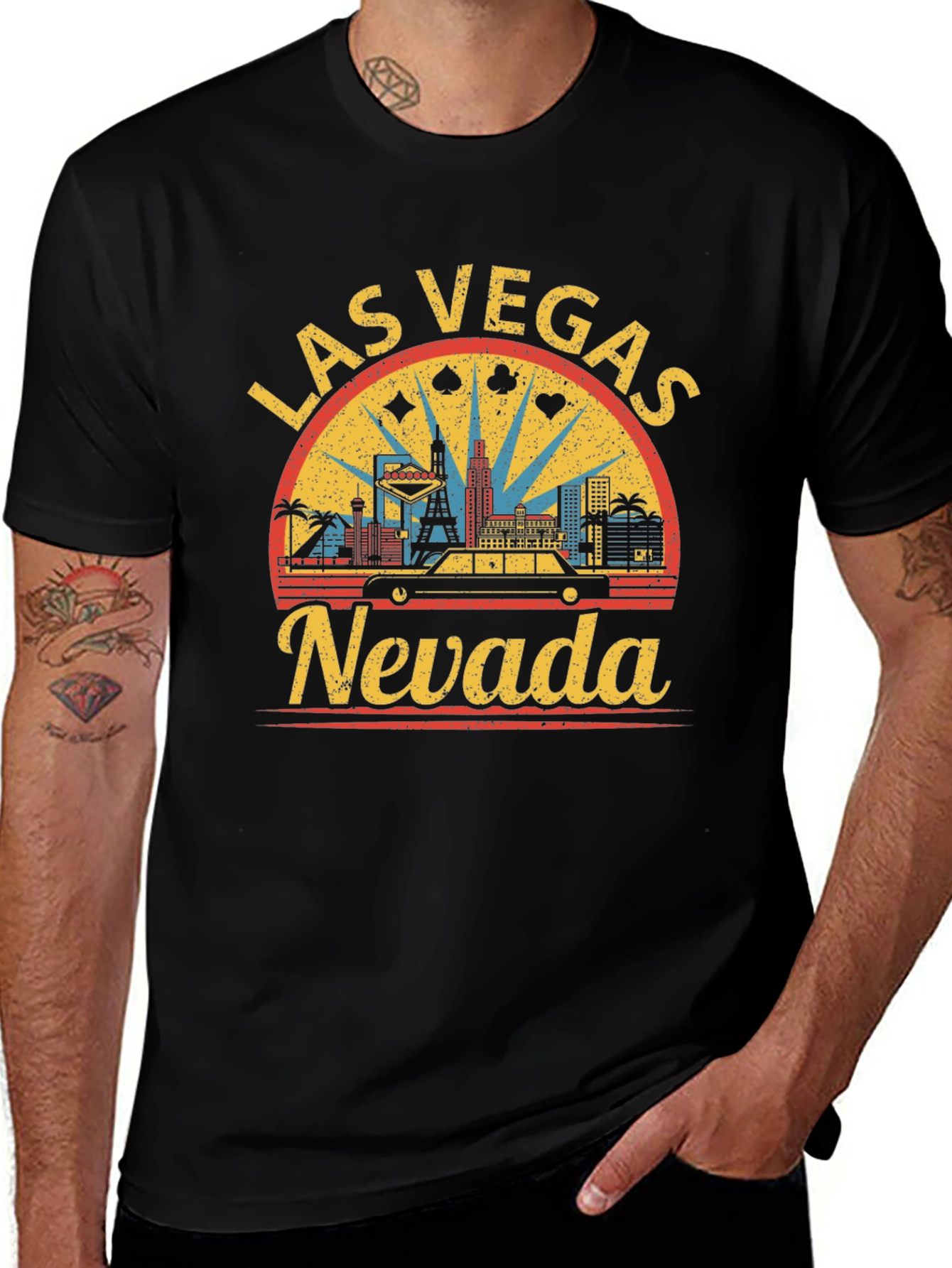 Las Vegas Nevada Retro Graphic T-Shirt