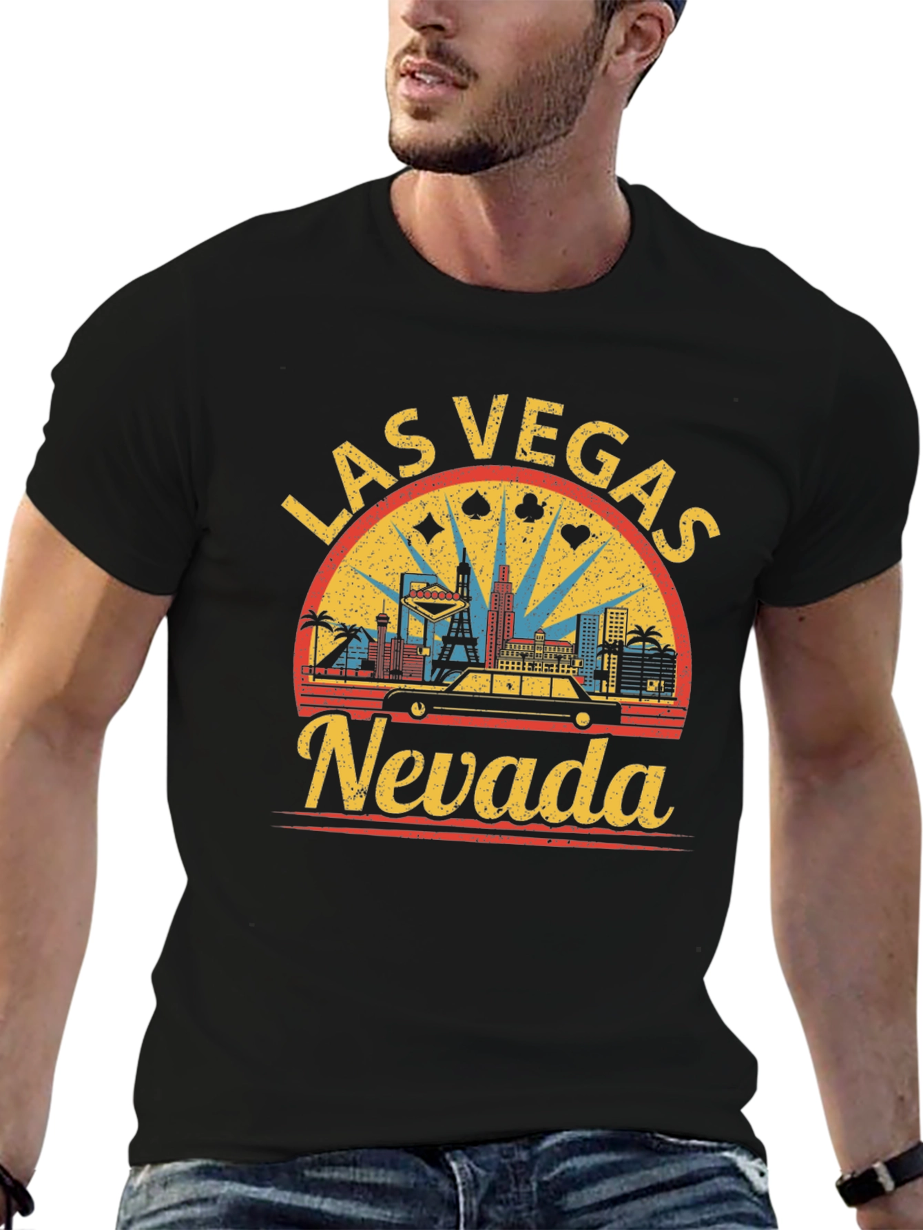 Las Vegas Nevada Retro Graphic T-Shirt
