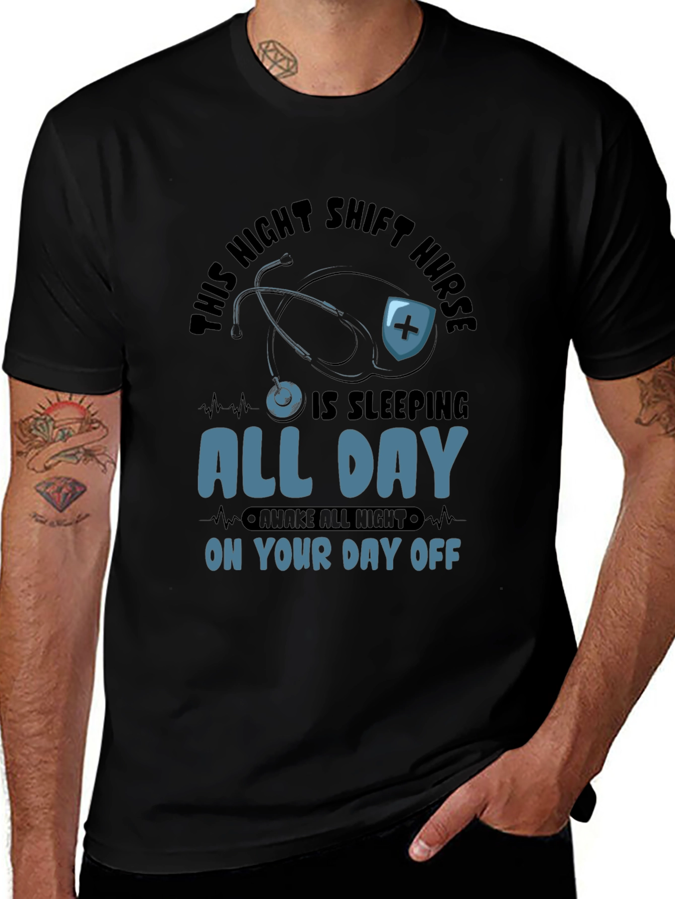 Night Shift Nurse All Day Sleeping T-Shirt