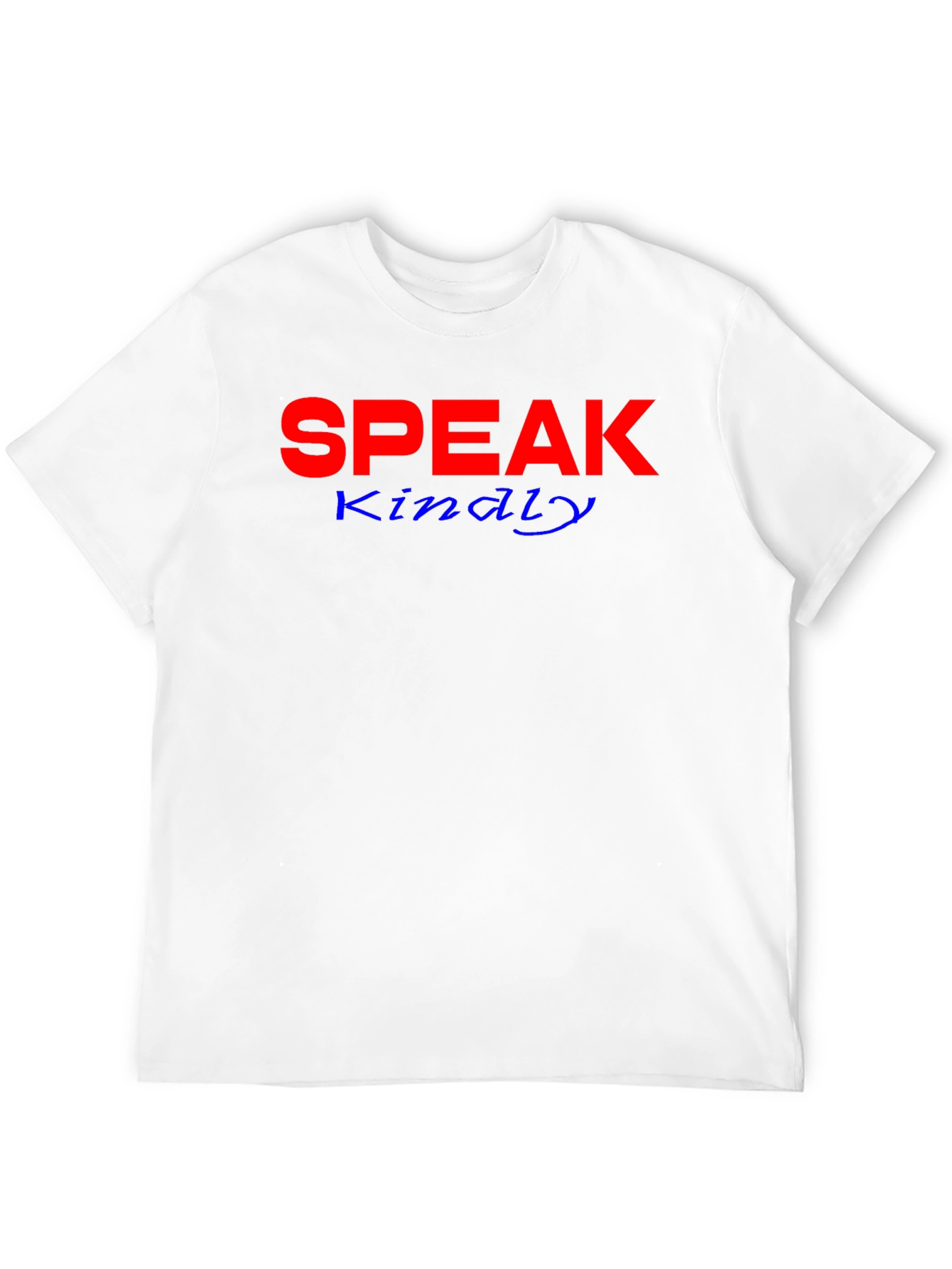 Speak Kindly Graphic Tee - Black Cotton Blend
