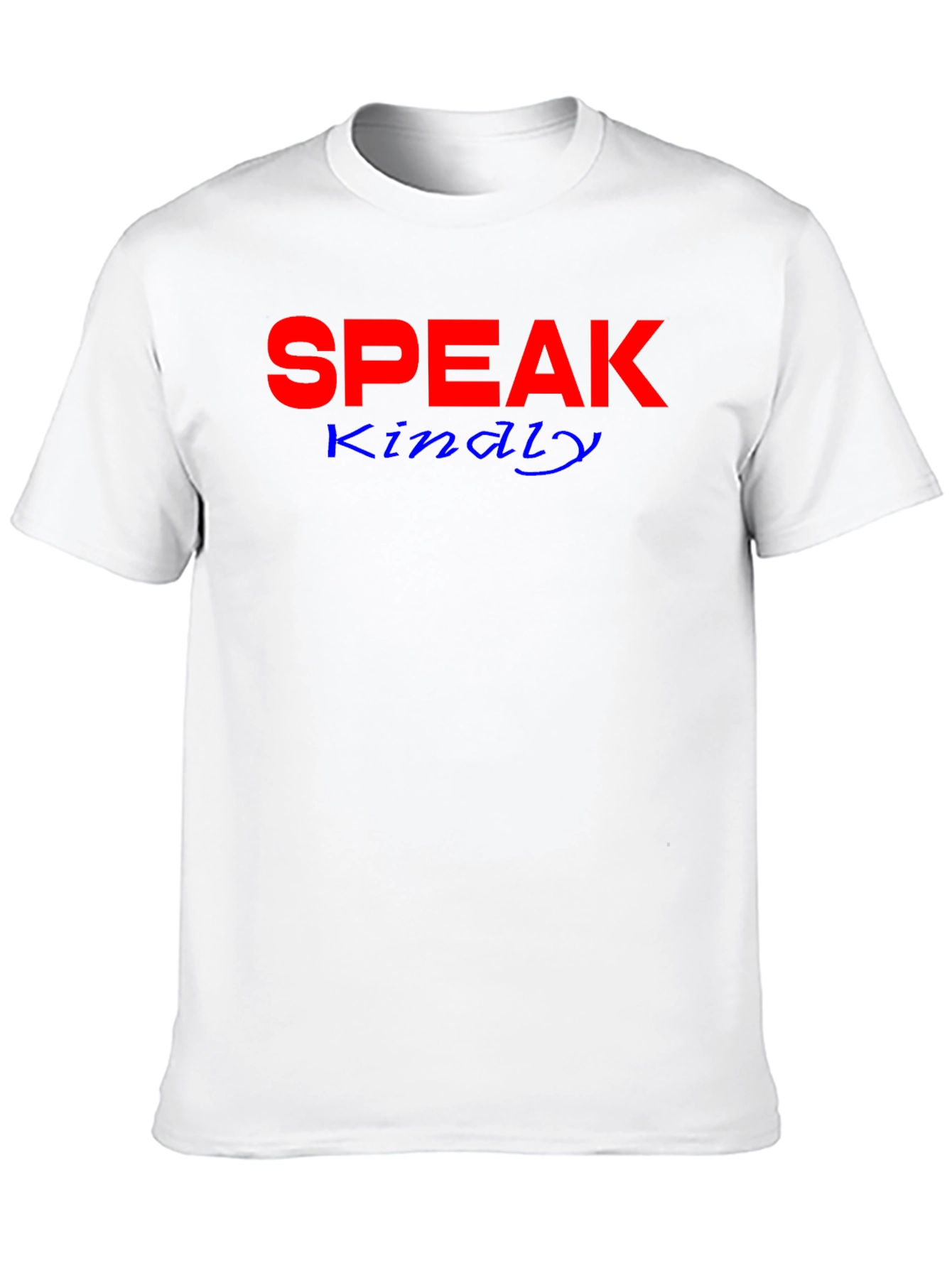 Speak Kindly Graphic Tee - Black Cotton Blend