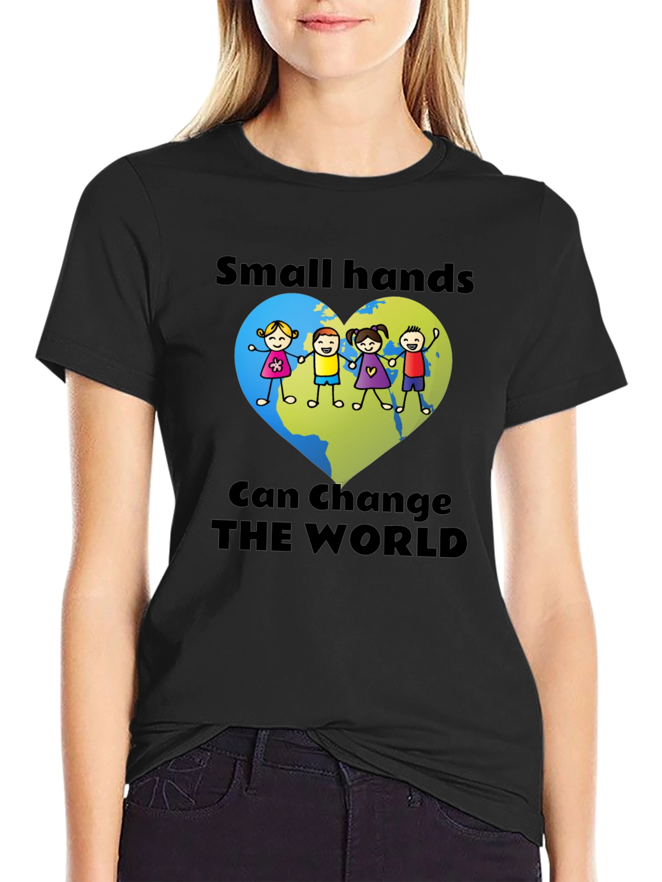Small Hands Change the World Tee