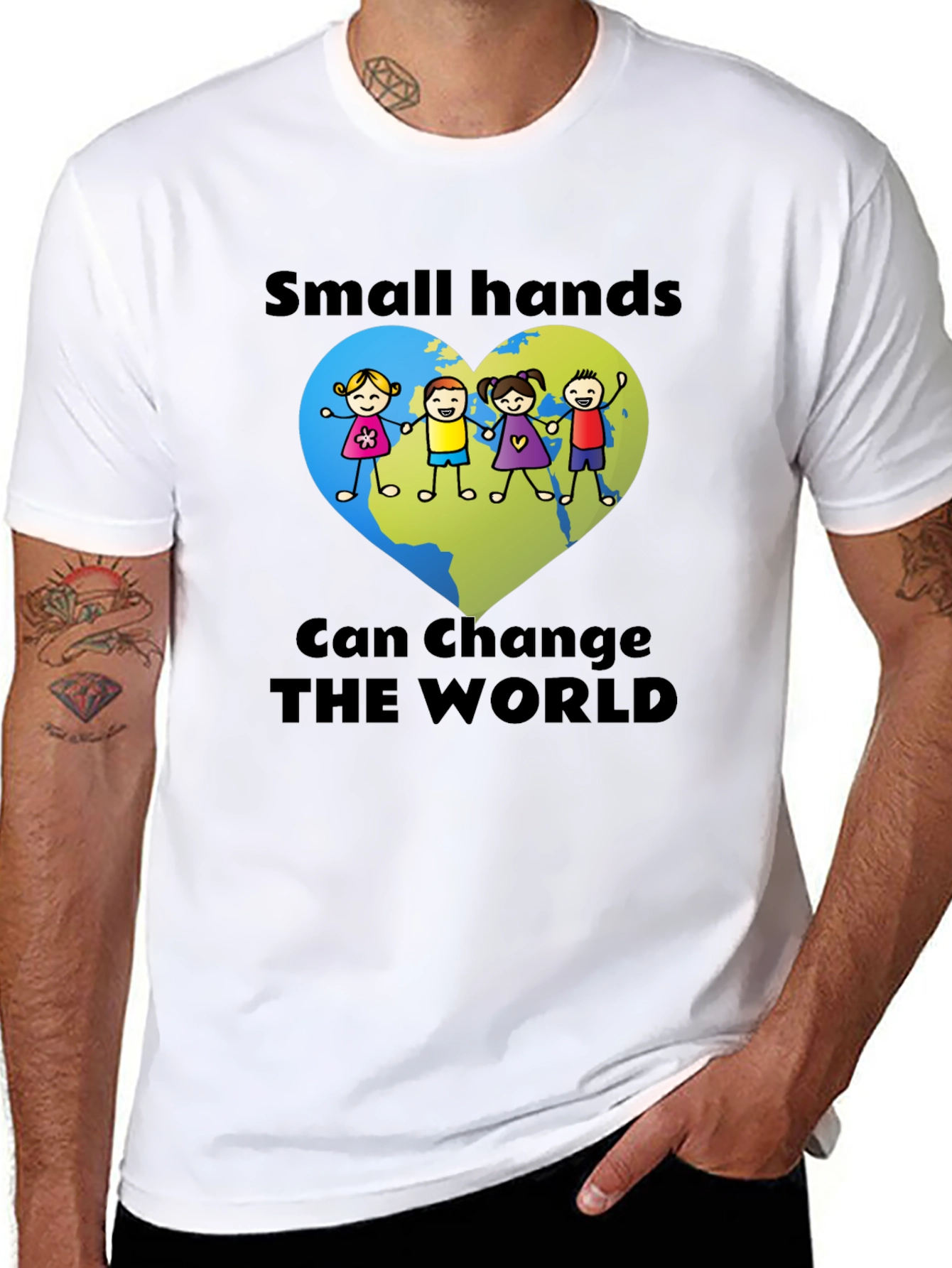 Small Hands Change the World Tee