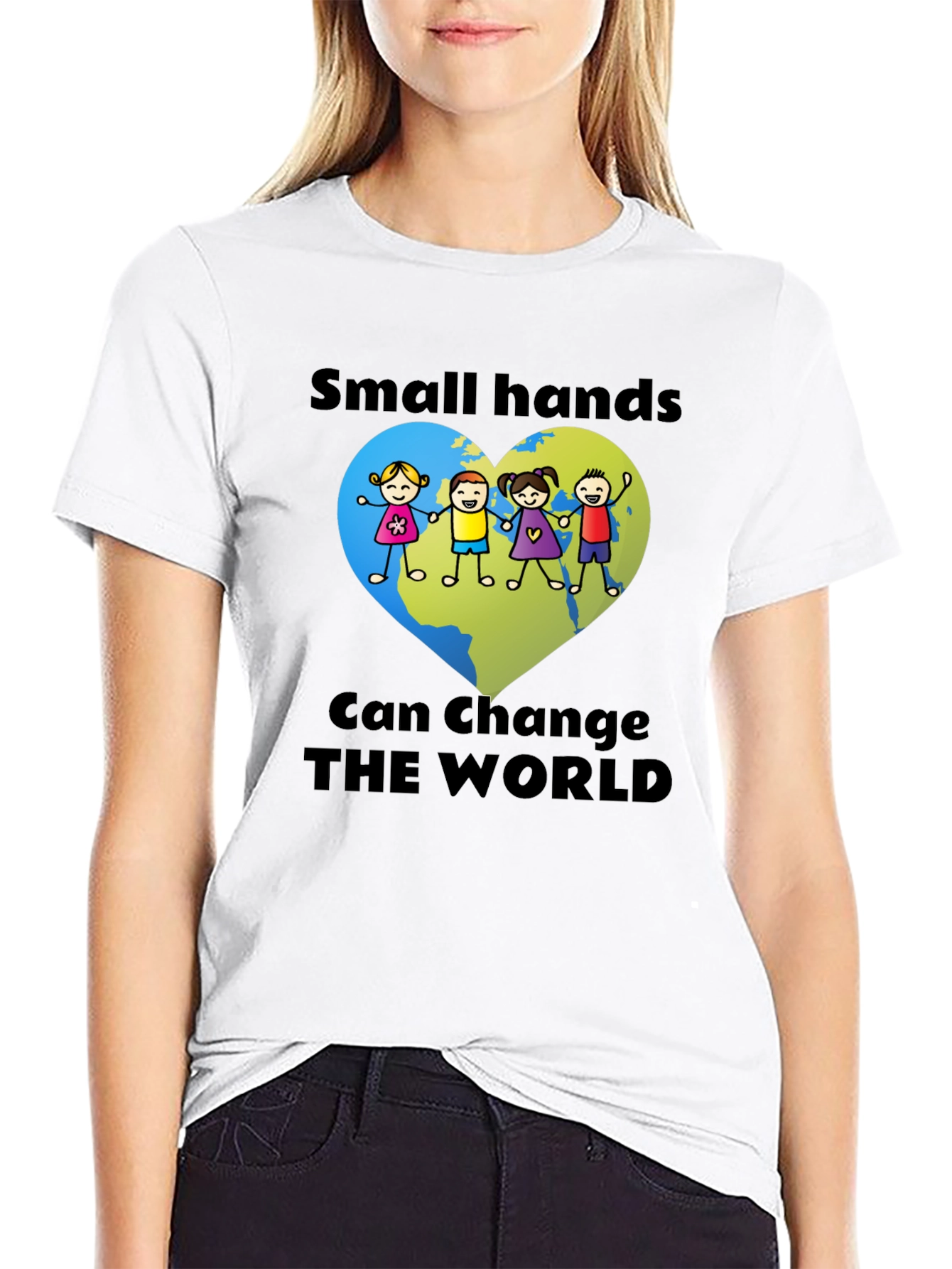 Small Hands Change the World Tee