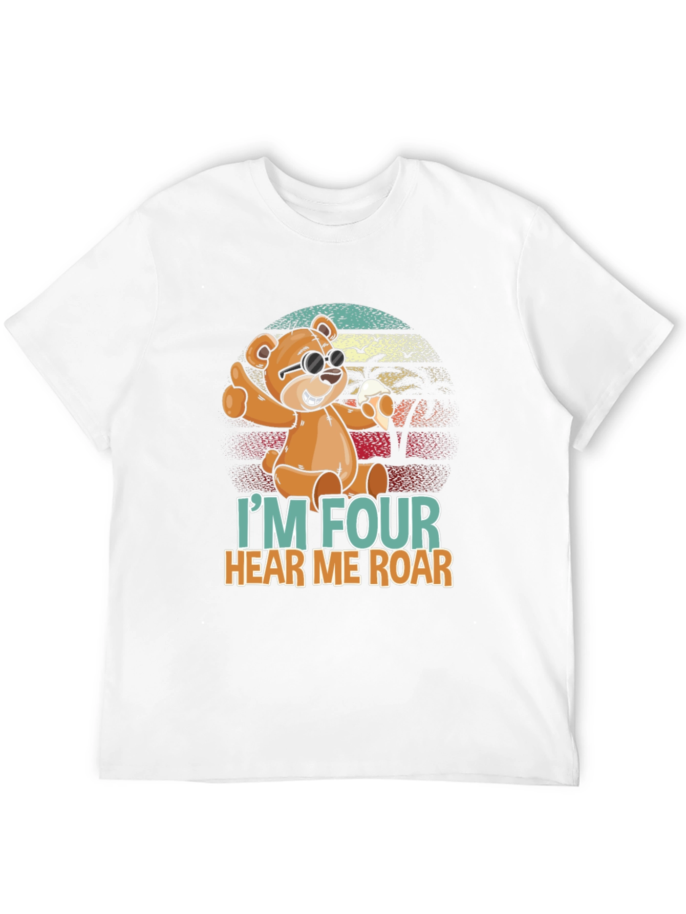 Im Four Hear Me Roar Birthday T-Shirt
