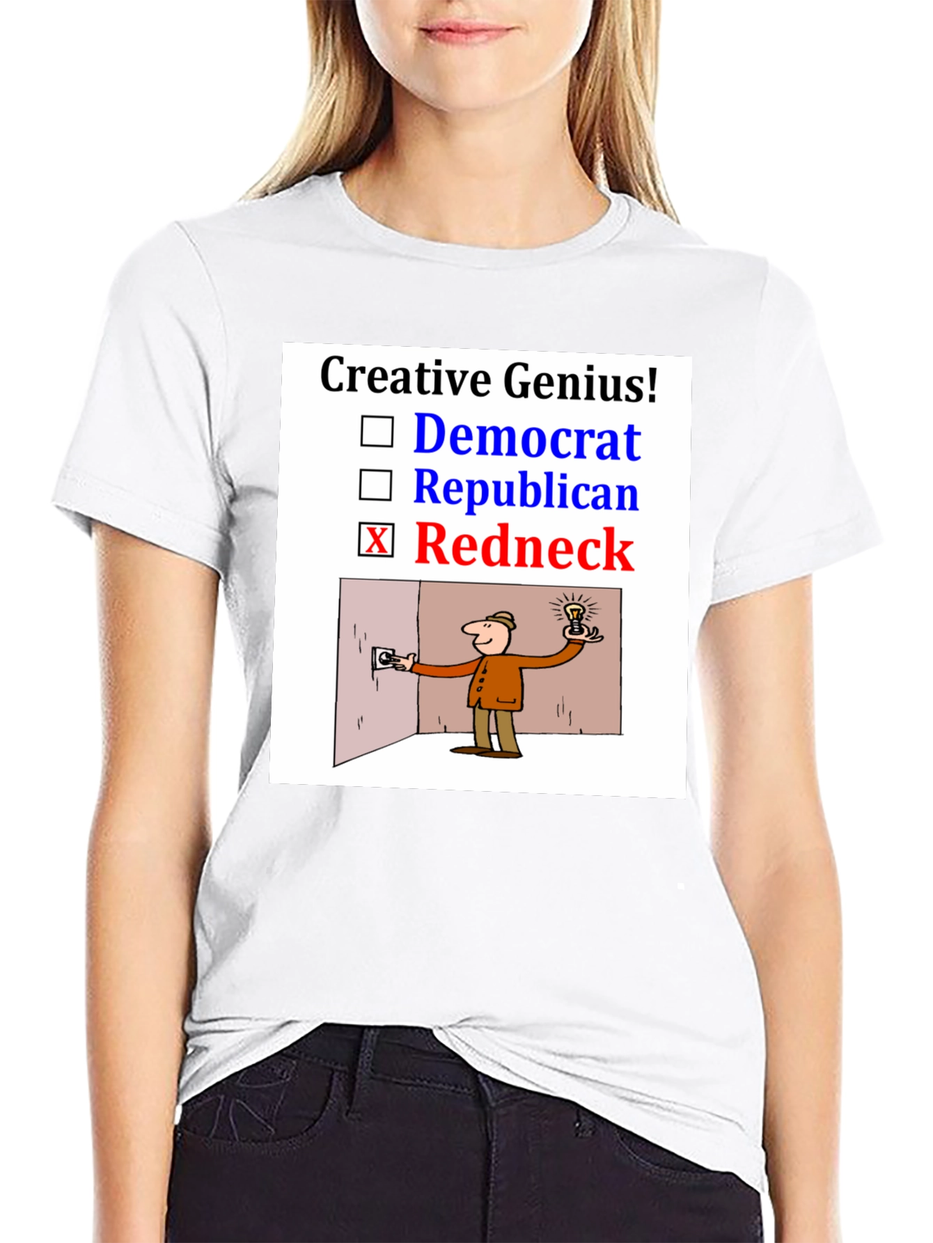 Creative Genius Redneck Humor T-Shirt