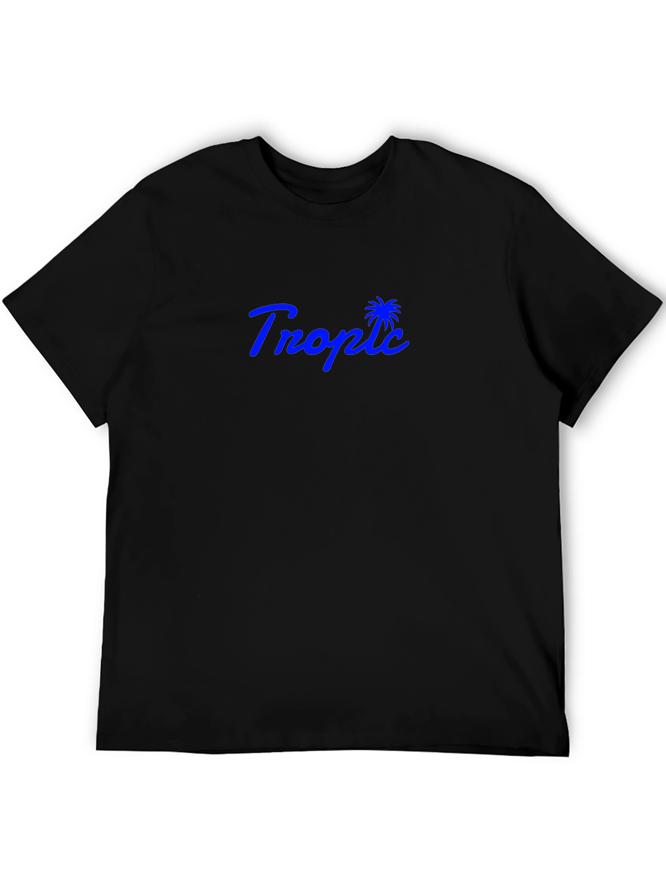 Tropic Black T-Shirt - Palm Tree Logo
