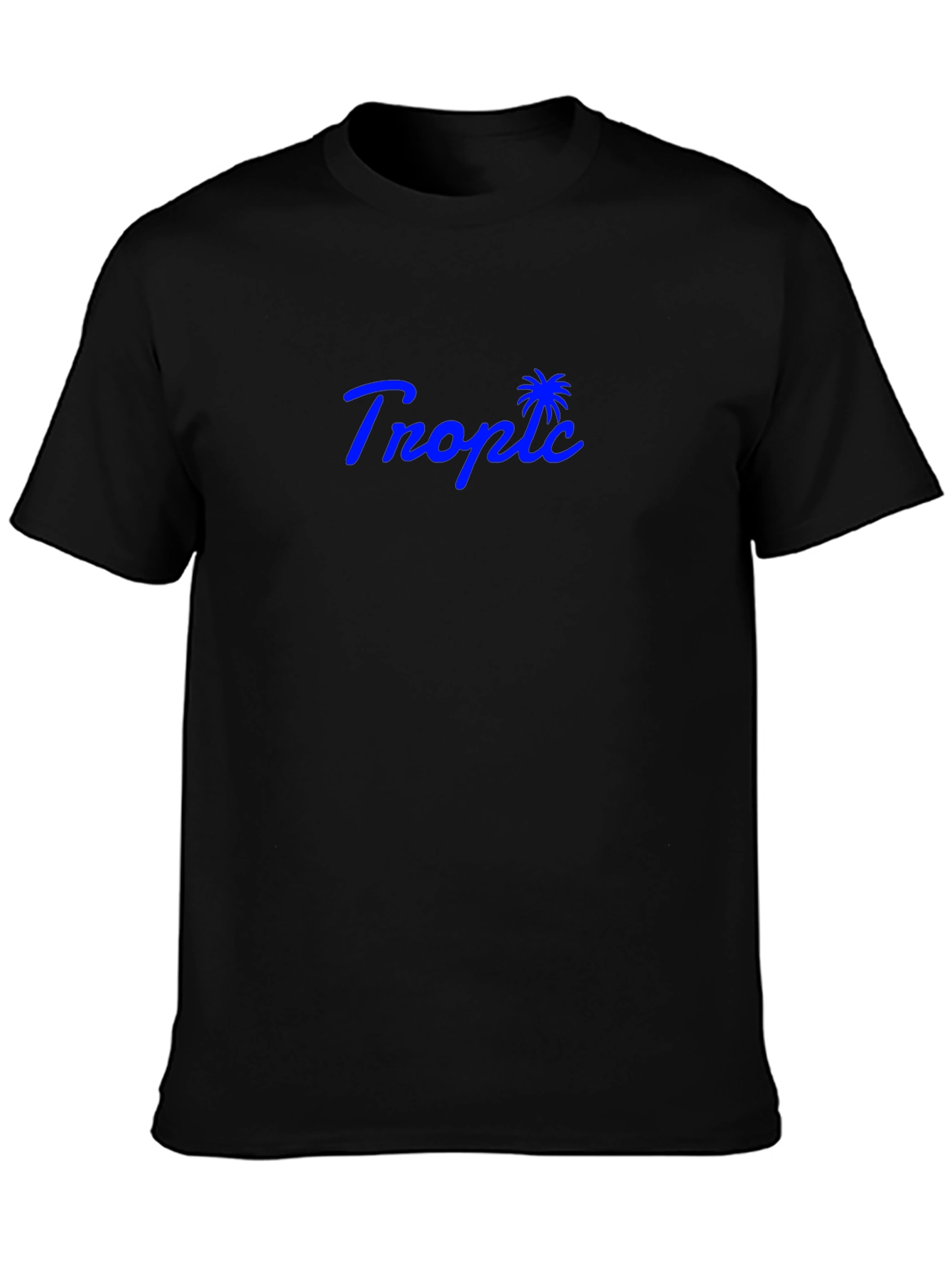 Tropic Black T-Shirt - Palm Tree Logo