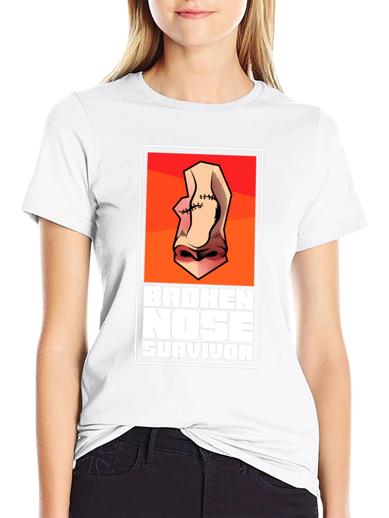 Broken Nose Survivor Graphic T-Shirt