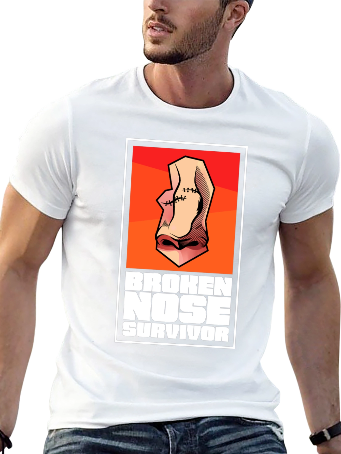 Broken Nose Survivor Graphic T-Shirt