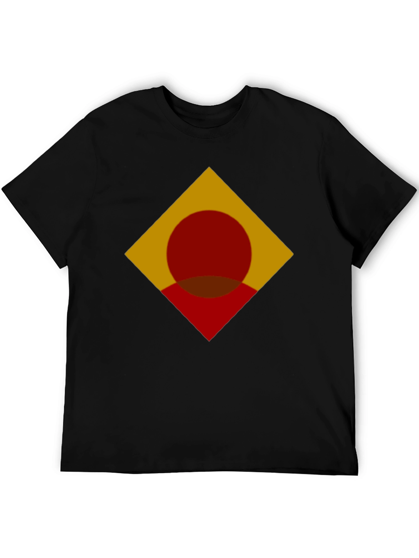 Geometric Symbol Graphic Black Tee