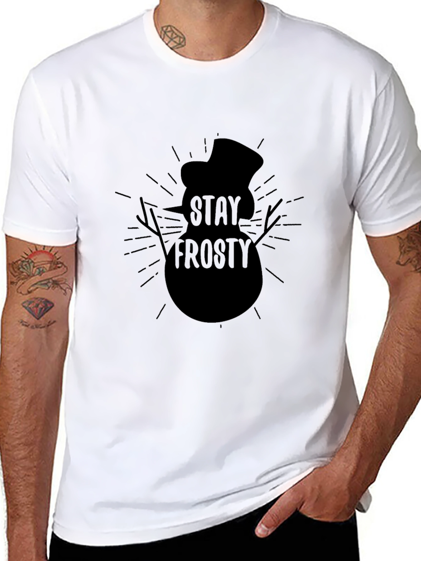 Stay Frosty Graphic Tee - Mens Black T-Shirt