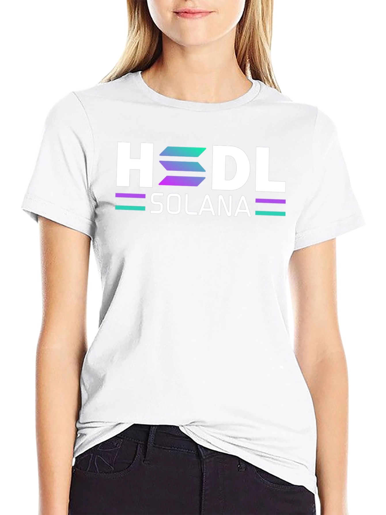 HODL Solana Black T-Shirt Crypto Blockchain