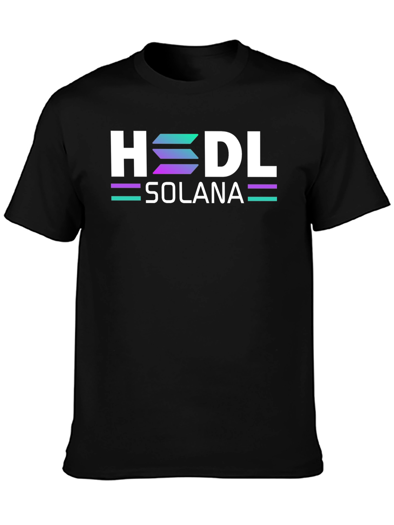 HODL Solana Black T-Shirt Crypto Blockchain