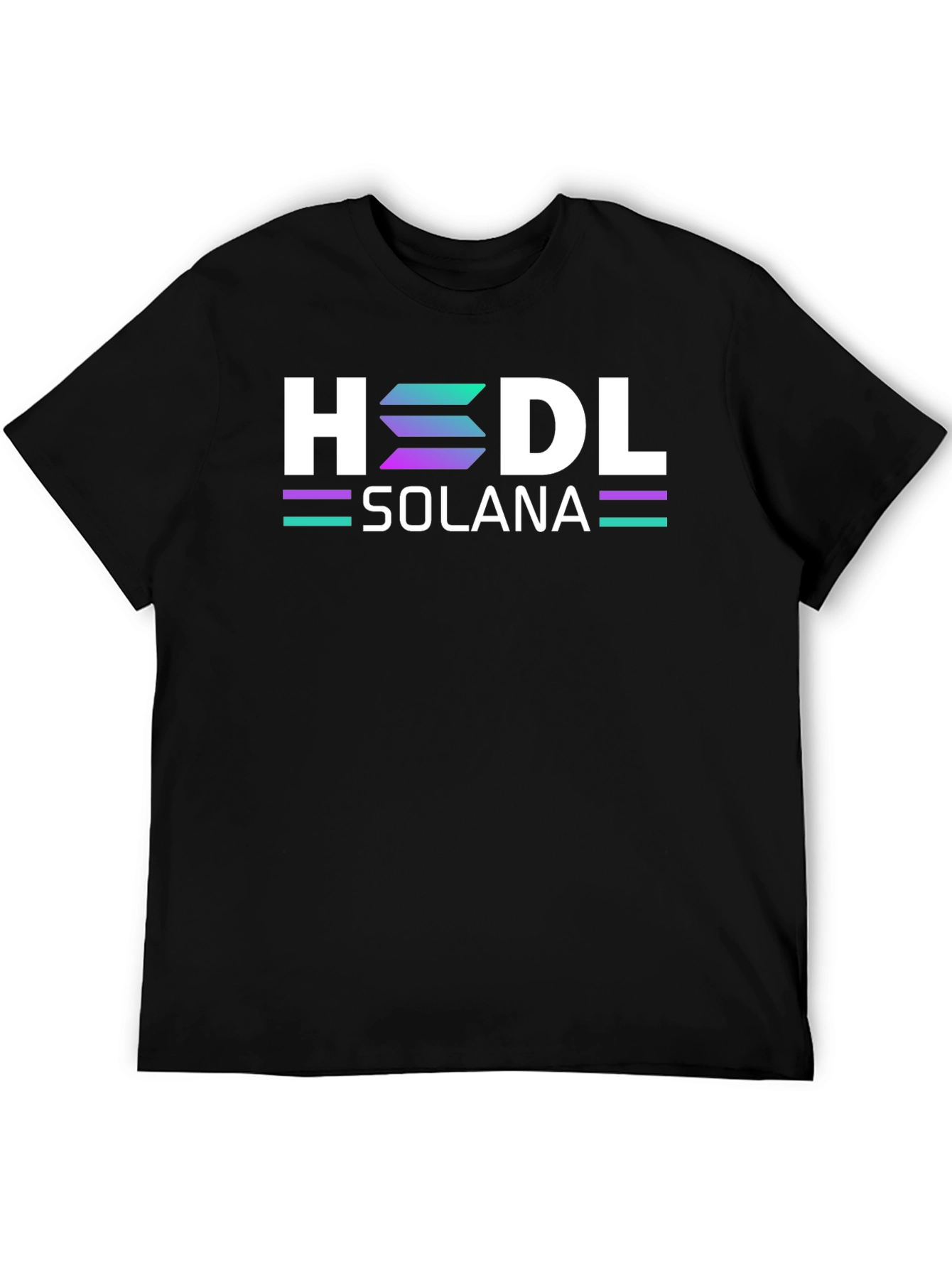 HODL Solana Black T-Shirt Crypto Blockchain