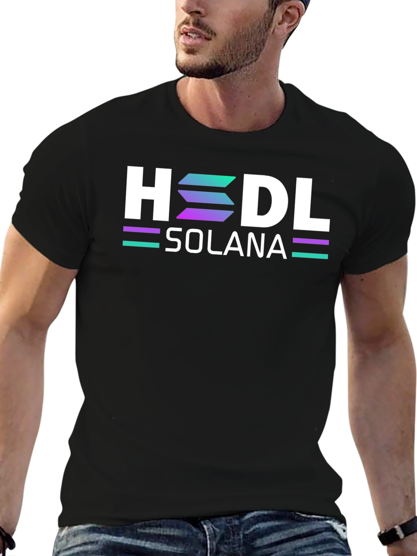 HODL Solana Black T-Shirt Crypto Blockchain