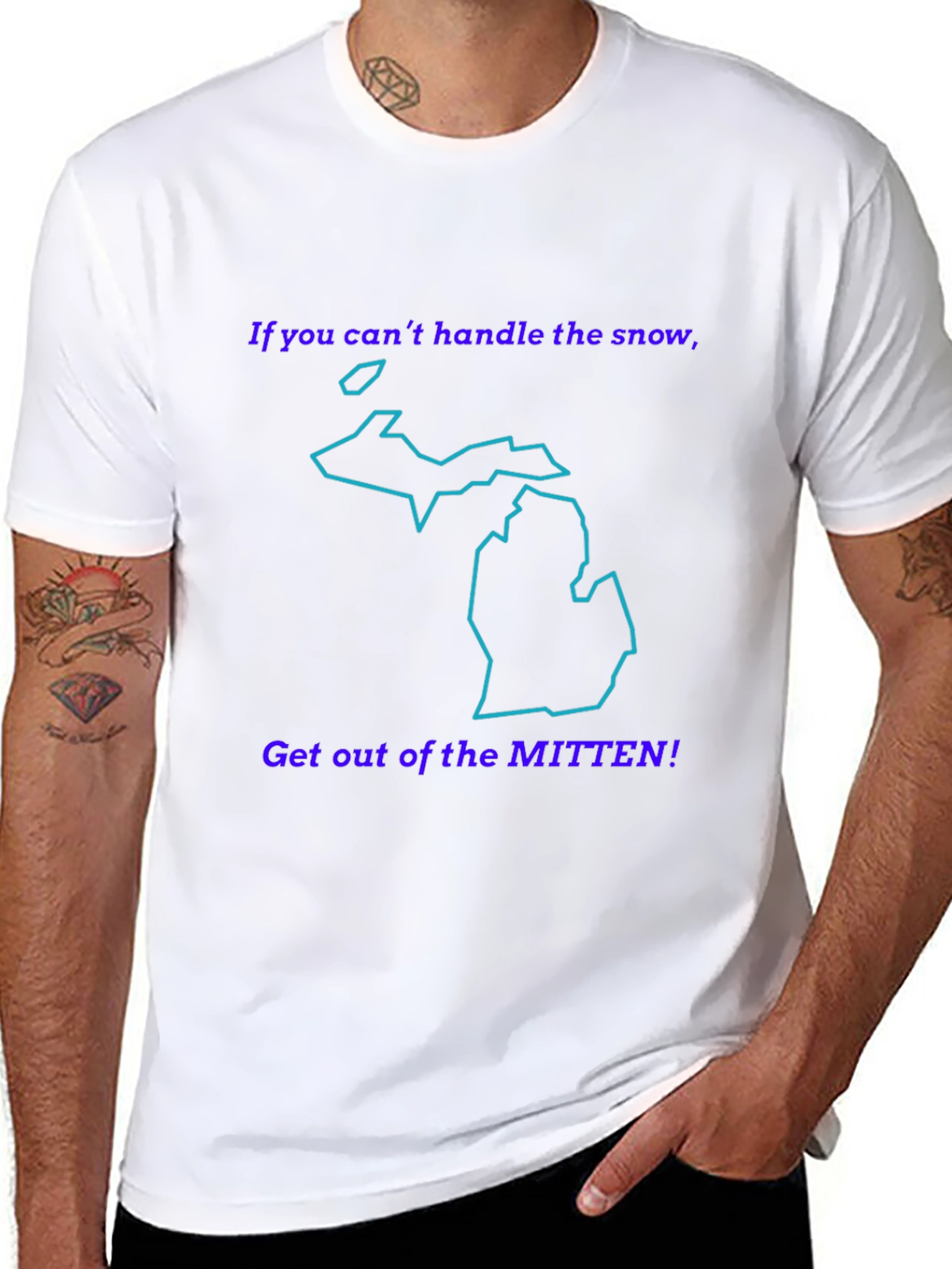Michigan Mitten T-Shirt - Handle the Snow!