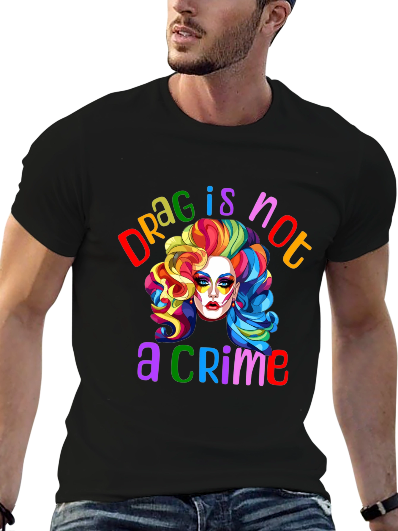 Drag Is Not A Crime T-Shirt LGBTQ Pride Tee