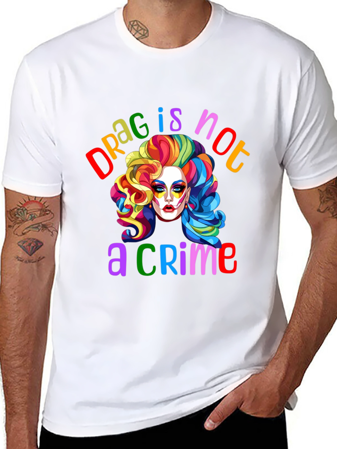 Drag Is Not A Crime T-Shirt LGBTQ Pride Tee