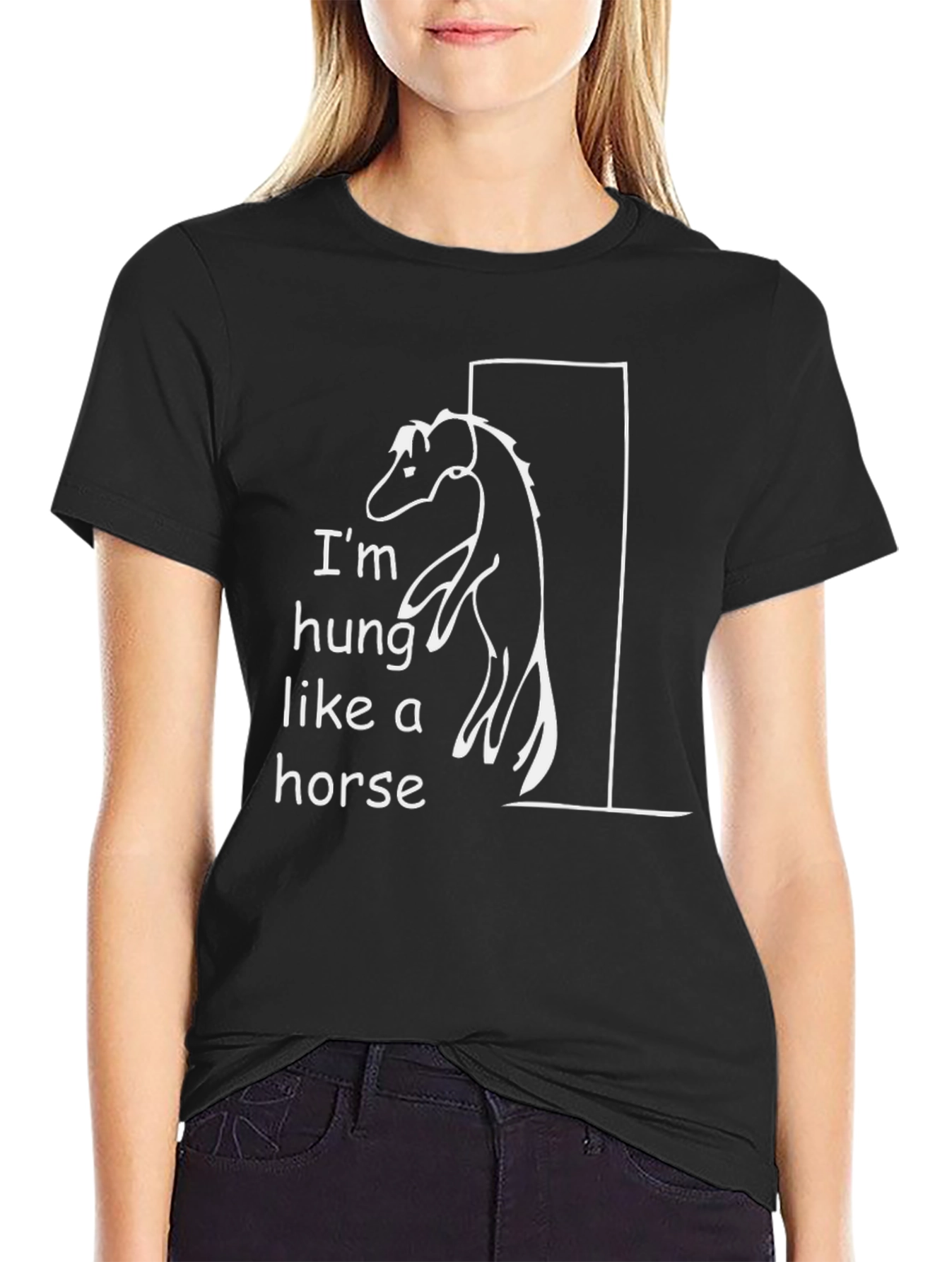 Im Hung Like a Horse Humor T-Shirt