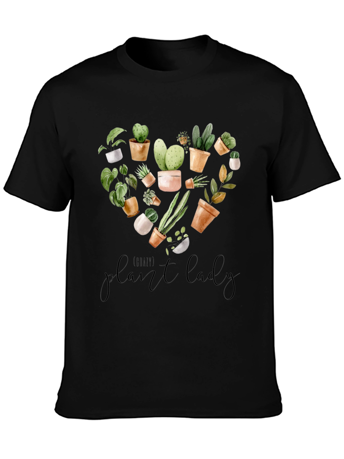 Plant Lady Graphic Tee -  Botanical Heart Design